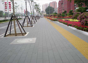 透水磚應(yīng)用于奧運(yùn)北土城路